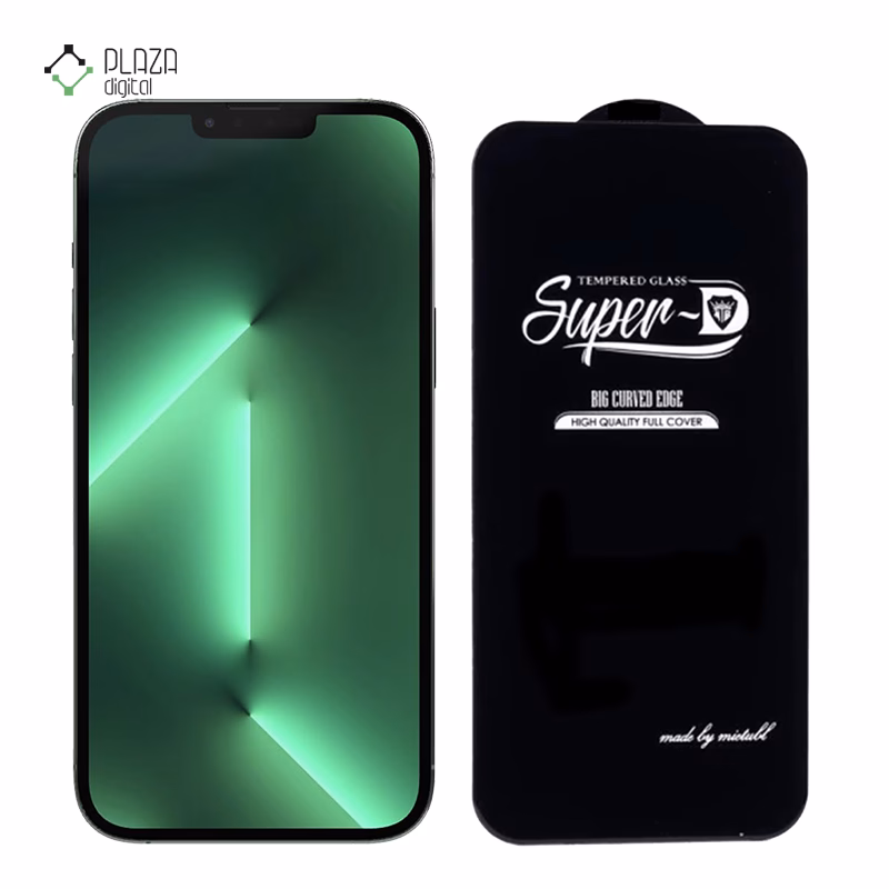 گلس گوشی اپل iPhone 13 Pro Max اپیکوی مدل Super 5D پلازادیجیتال