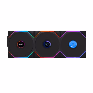 خنک کننده پردازنده لیان لی مدل UNI FAN TL120 LCD Wireless پلازادیجیتال