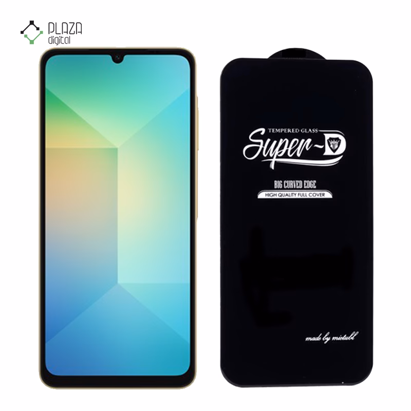 گلس شیشه ای گوشی سامسونگ Galaxy A06 مدل Super D پلازادیجیتال
