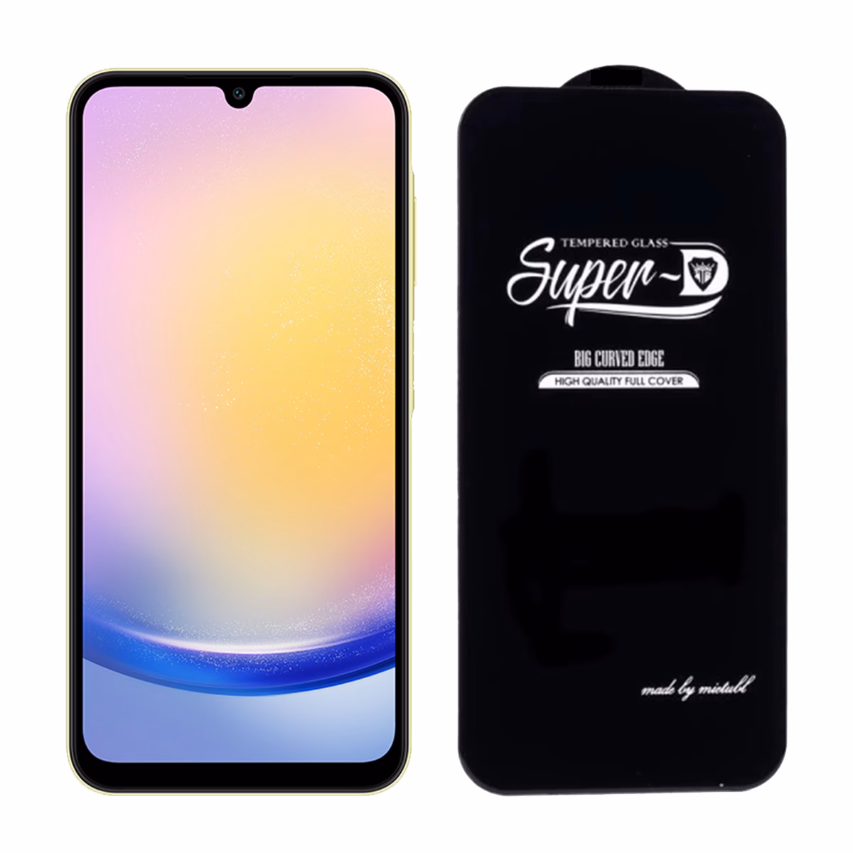 گلس شیشه ای گوشی سامسونگ Galaxy A25 مدل Super D پلازادیجیتال