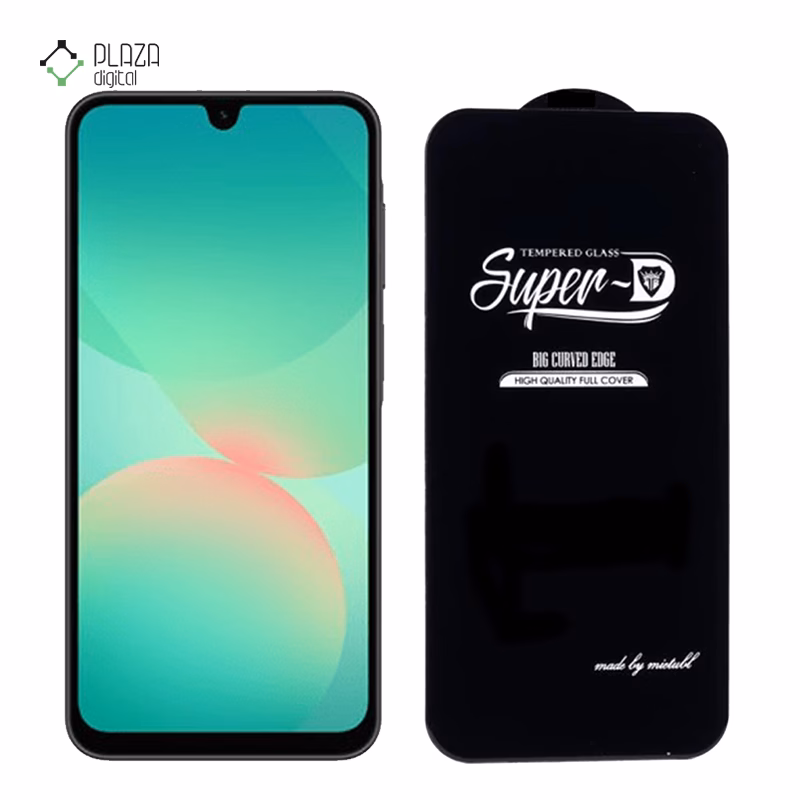 گلس شیشه ای گوشی سامسونگ Galaxy A26 مدل Super D پلازادیجیتال
