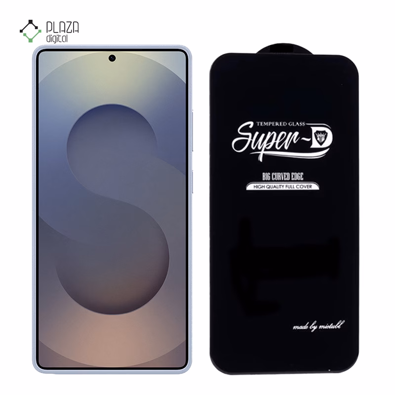 گلس شیشه ای گوشی سامسونگ Galaxy S25 Ultra FE مدل Super D پلازادیجیتال