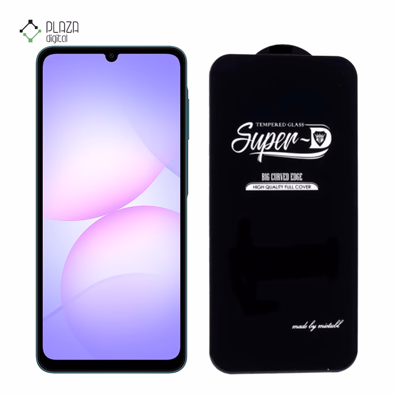 گلس شیشه ای گوشی سامسونگ Galaxy A07 اولترا مدل Super D پلازادیجیتال
