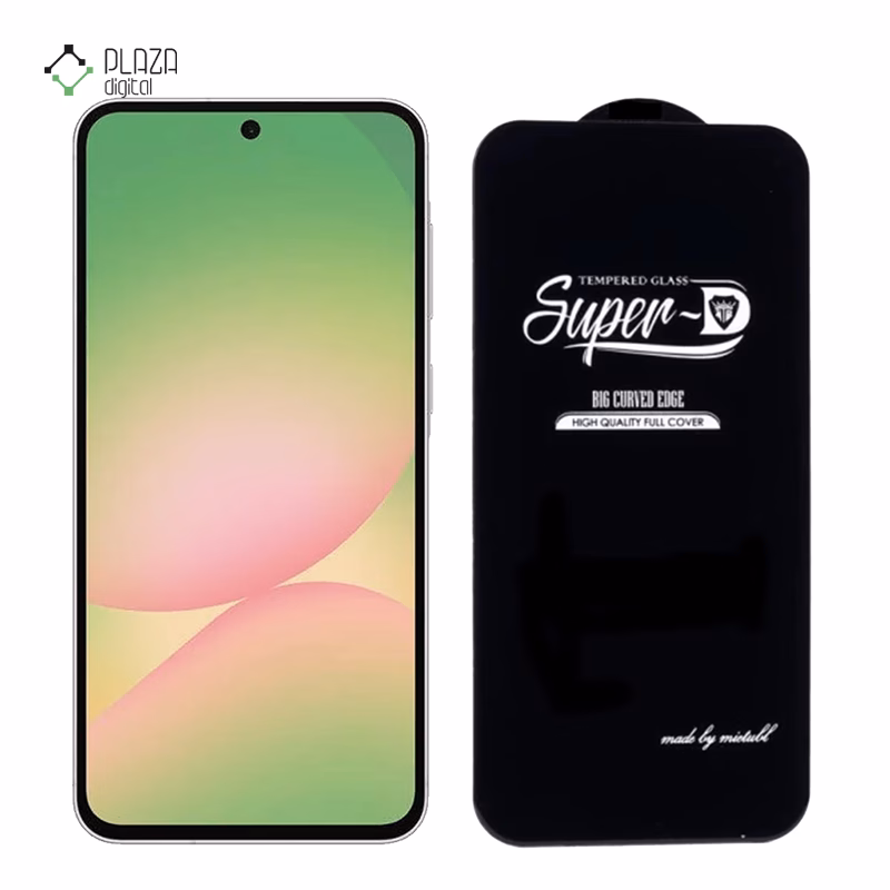 گلس شیشه ای گوشی سامسونگ Galaxy A56 اولترا مدل Super D پلازادیجیتال