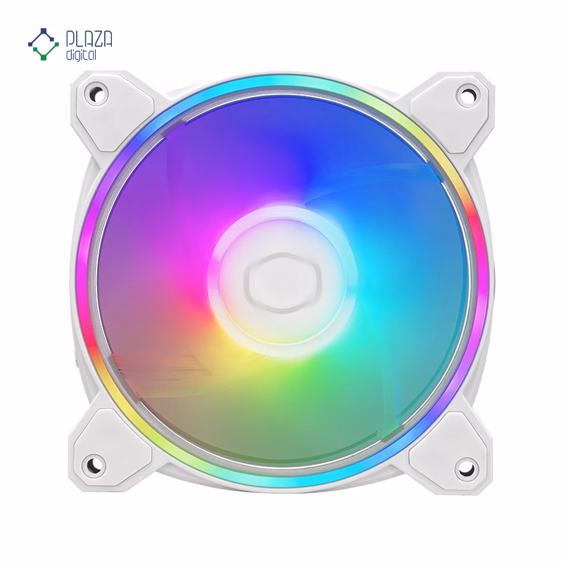 فن کیس کولر مستر MasterFan MF120 Halo2 رنگ سفید پلازا دیجیتال