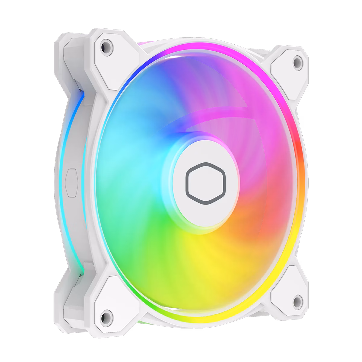فن کیس کولر مستر MasterFan MF120 Halo2 رنگ سفید پلازا دیجیتال