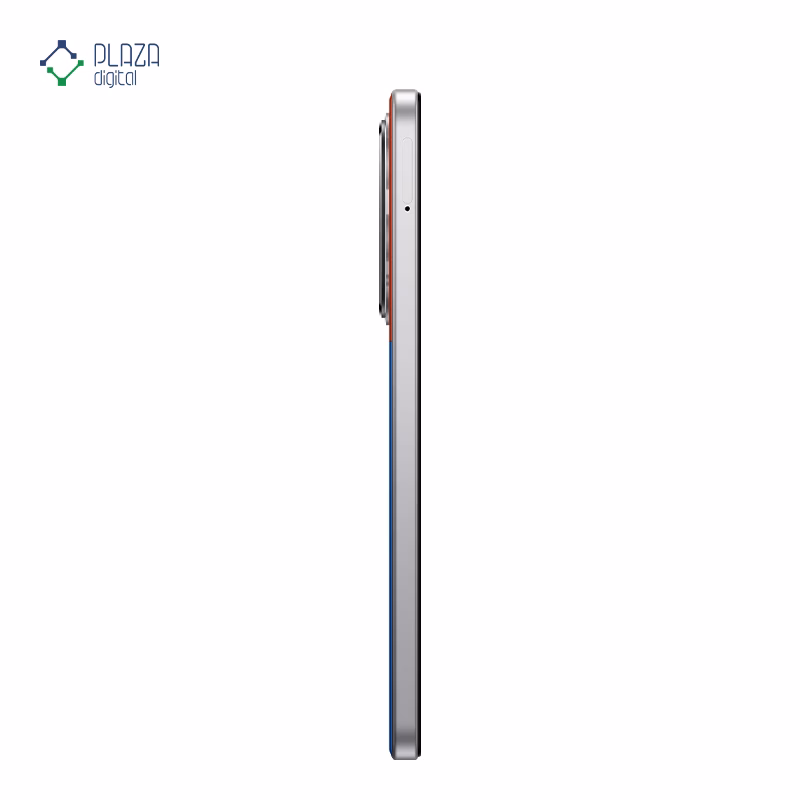 نمای کنار گوشی موبایل پوکو مدل M7 4G ظرفیت 256 گیگابایت رم 8 گیگابایت رنگ نقره ای پلازا دیجیتال