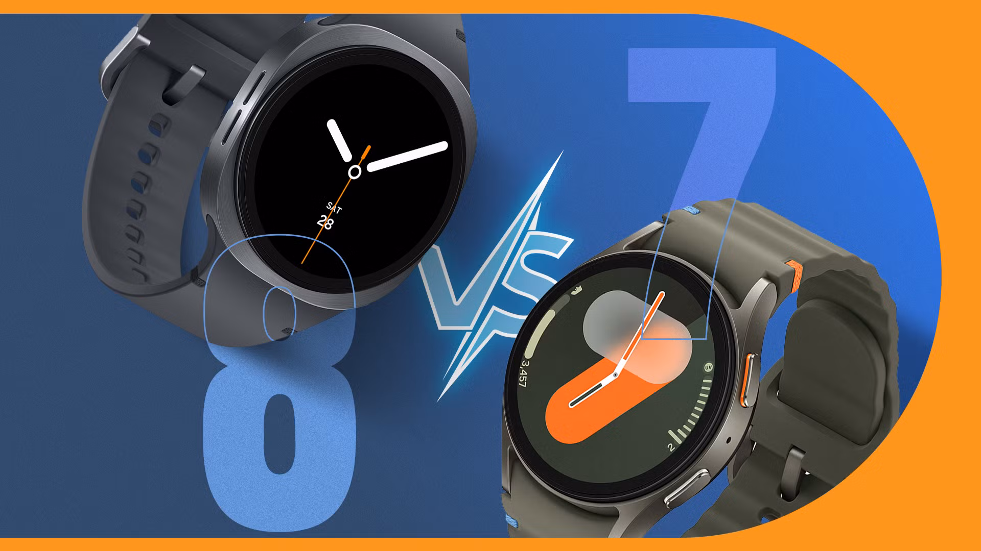 مقایسه گلکسی واچ 8 در مقابل واچ 7
