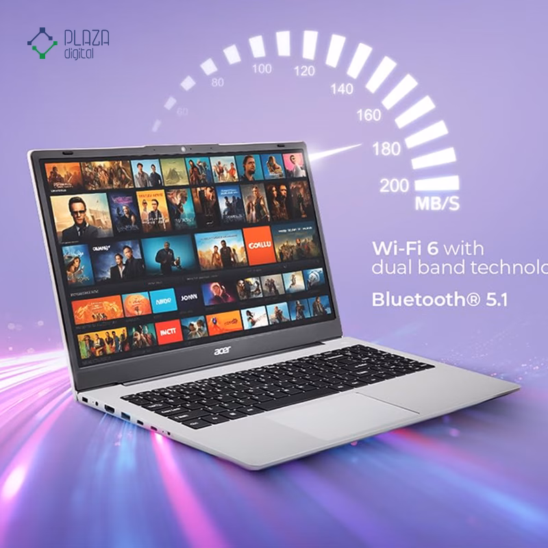 لپ تاپ ایسر 15.6 اینچی مدل Aspire AS15-42 R7 7730U 16GB 2TB