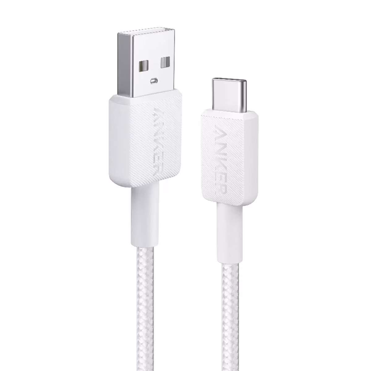 کابل تبدیل USB-A به USB-C انکر مدل A81H5 طول 90 سانتی متر سفید پلازادیجیتال