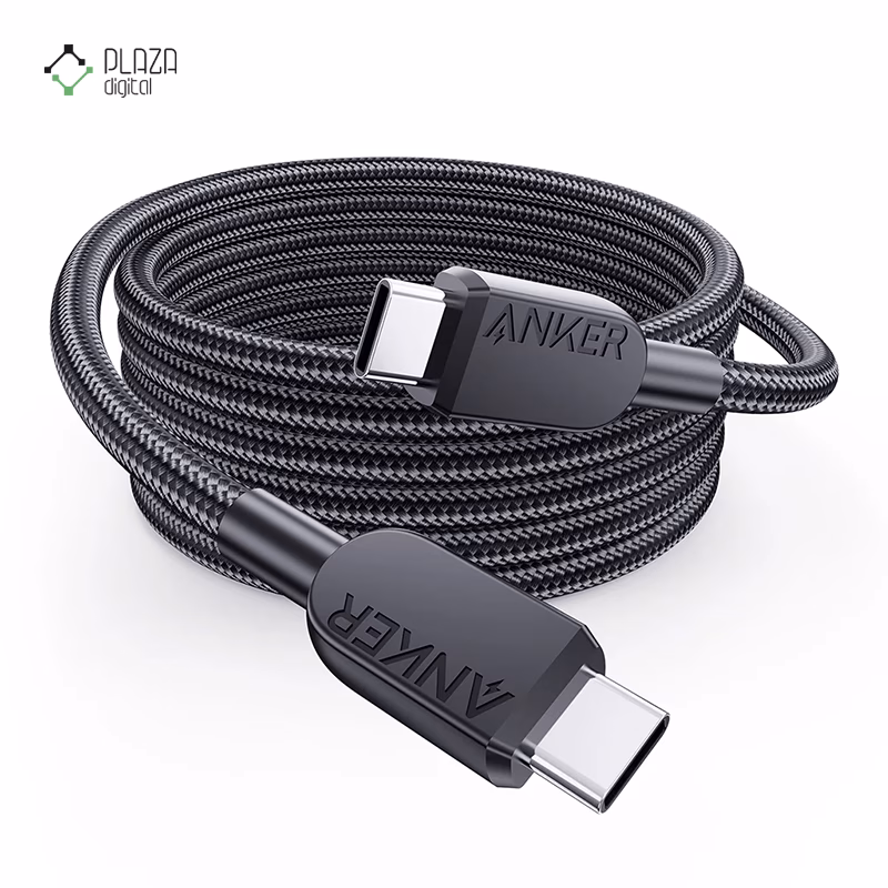 کابل تبدیل USB-C به USB-C انکر مدل A81D5 طول 90 سانتی متر پلازادیجیتال