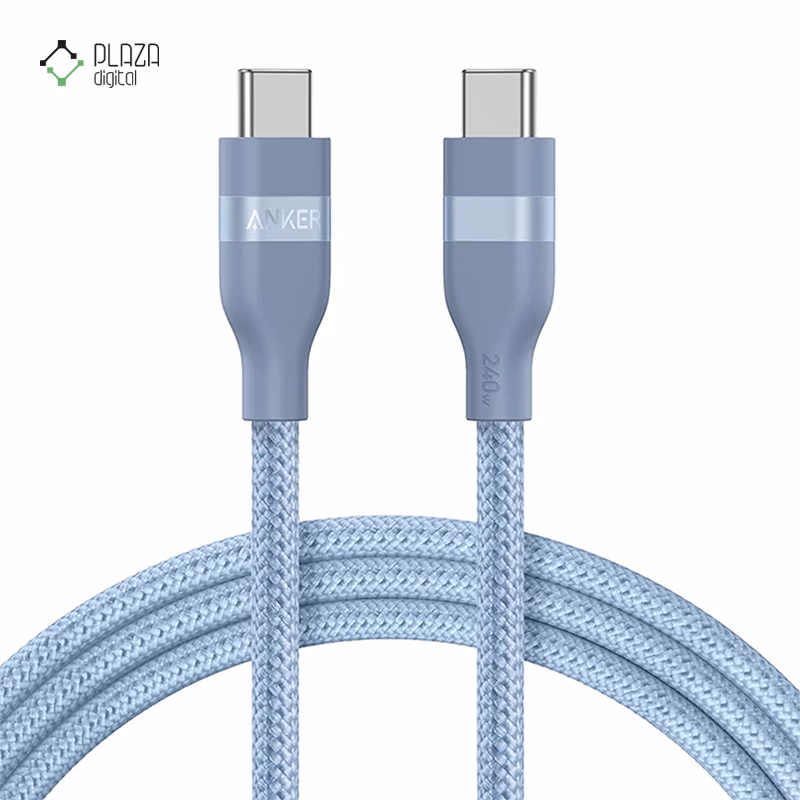 کابل تبدیل USB-C به USB-C انکر مدل A82E2 طول 90 سانتی متر پلازادیجیتال