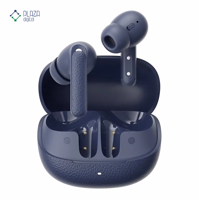 هندزفری بلوتوثی کیو سی وای مدل Buds ANC HT15 رنگ آبی پلازا دیجیتال