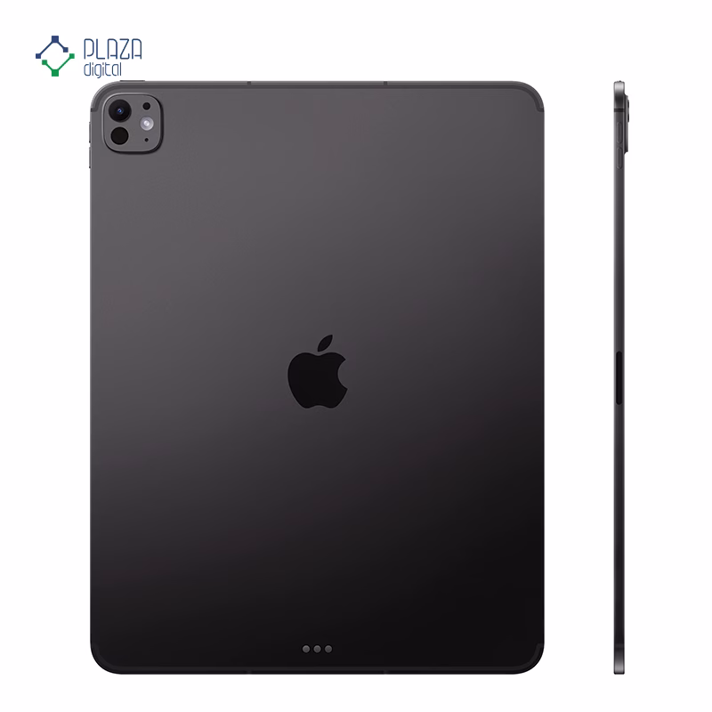 نمای پشت تبلت اپل مدل iPad Pro 13 WiFi M5 2025 ظرفیت 2 ترابایت رم 16 گیگابایت رنگ مشکی پلازا دیجیتال