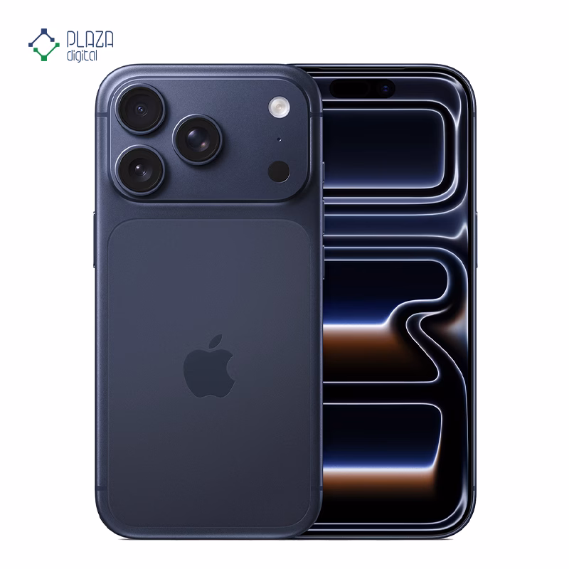 گوشی موبایل اپل مدل iPhone 17 Pro ZAA تک سیم کارت + eSim ظرفیت 1 ترابایت رم 12 گیگابایت - اکتیو/ رجیستر نشده رنگ سرمه ای پلازا دیجیتال