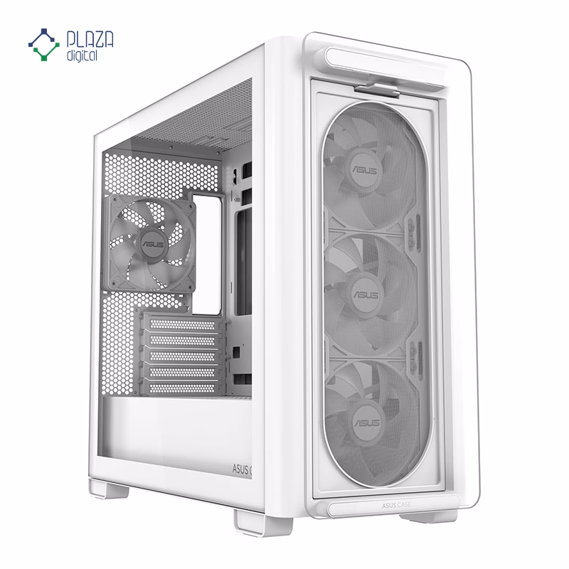 نمای جلو کیس کامپیوتر ایسوس مدل A23 PLUS پلازا دیجیتال سفید