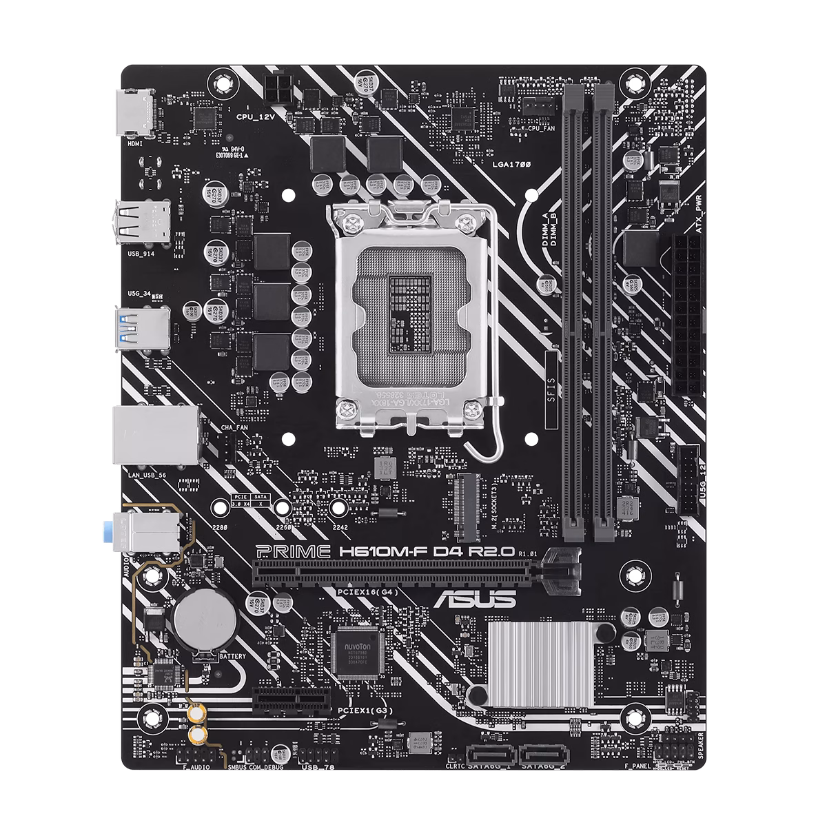 مادربرد ایسوس مدل PRIME H610M-F R2.0 D4 پلازا دیجیتال