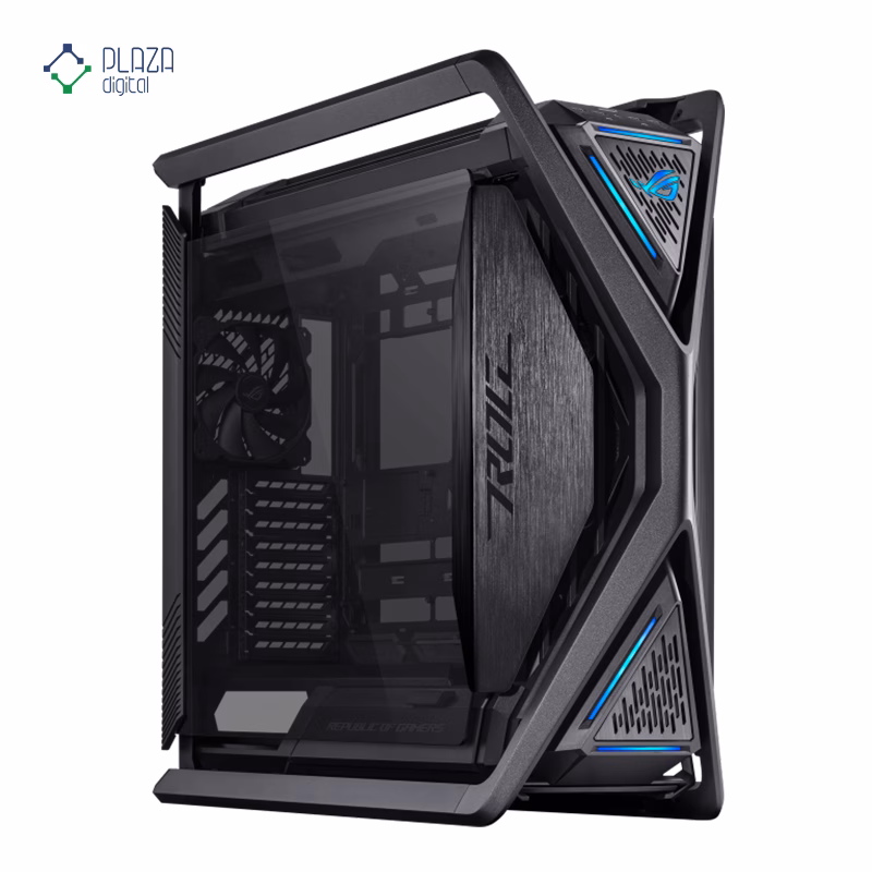 نمای نیم رخ چپ کیس کامپیوتر گیمینگ ایسوس مدل ROG Hyperion GR701 BTF Edition پلازا دیجیتال