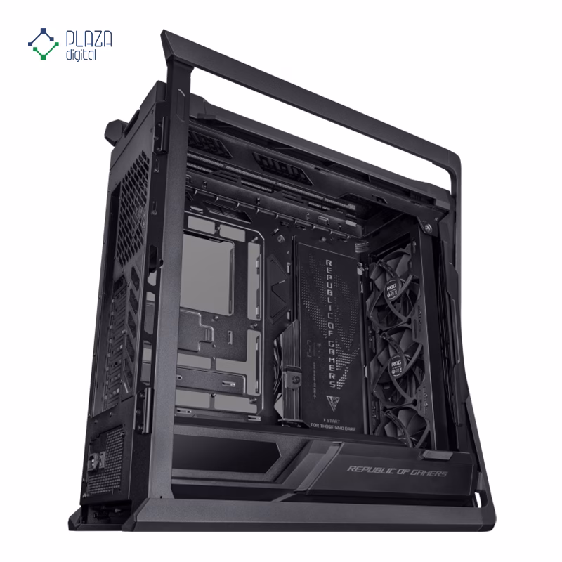 نمای داخل کیس کامپیوتر گیمینگ ایسوس مدل ROG Hyperion GR701 BTF Edition پلازا دیجیتال