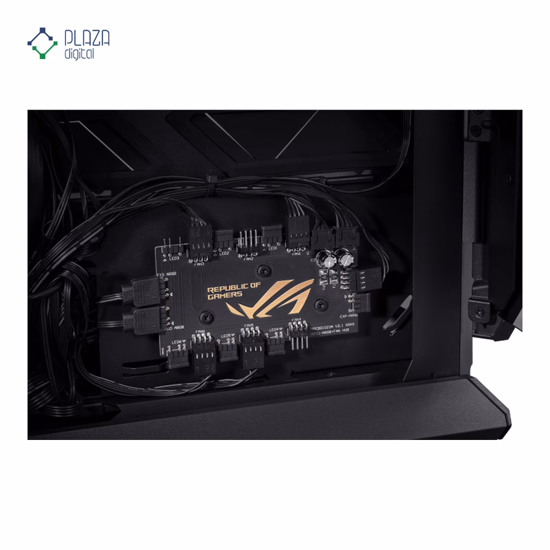 سیم کشی کیس کامپیوتر گیمینگ ایسوس مدل ROG Hyperion GR701 BTF Edition پلازا دیجیتال