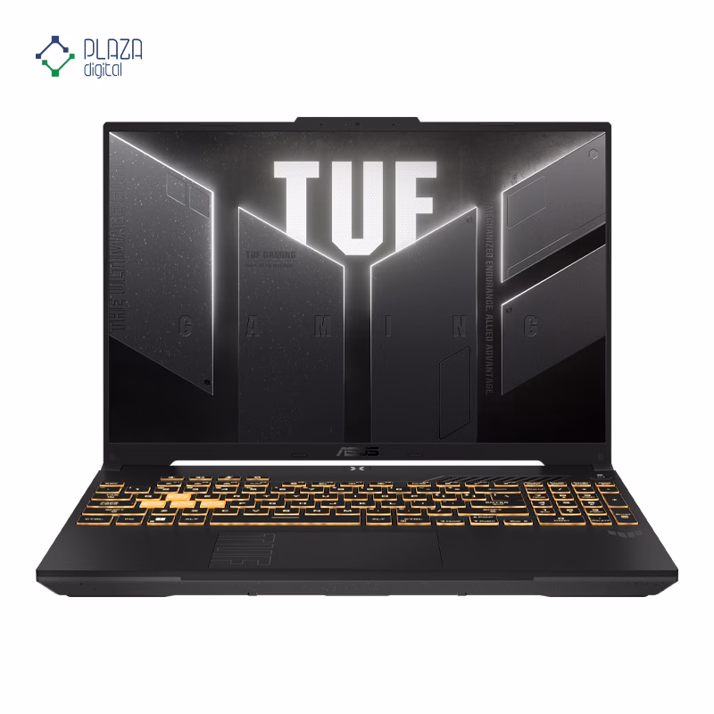 نمای جلو لپ تاپ گیمینگ ایسوس 16 اینچی مدل TUF Gaming F16 FX607VJ Core 5 210H 40GB 3TB RTX3050 پلازا دیجیتال