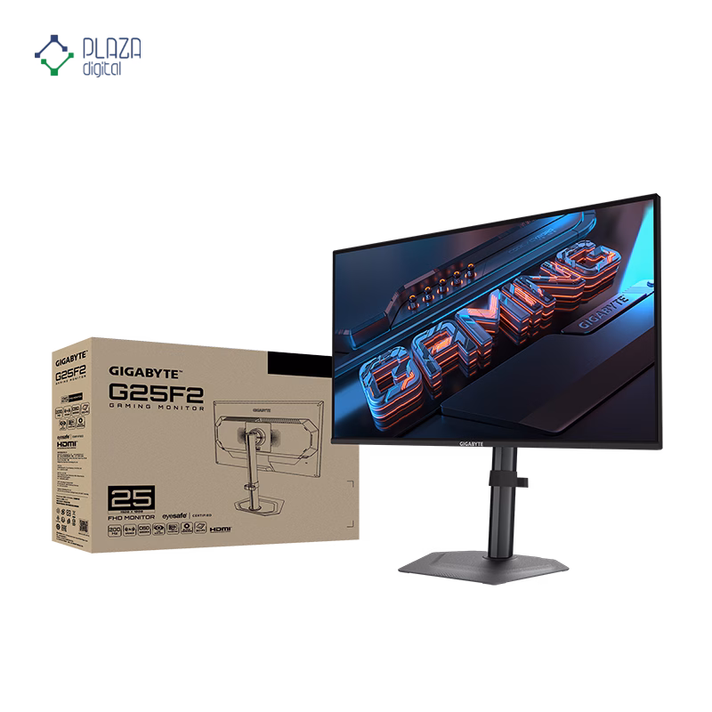 جعبه مانیتور گیمینگ گیگابایت 24.5 اینچ مدل G25F2 پلازا دیجیتال