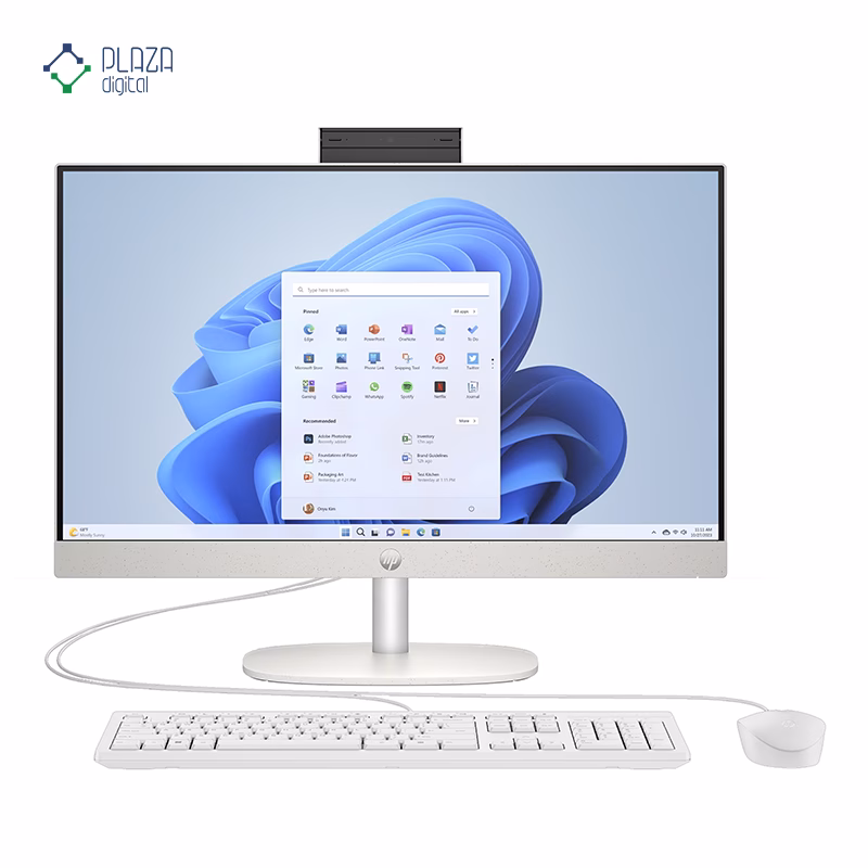 نمای جلو کامپیوتر All in One اچ پی 23.8 اینچی مدل CR0125nh i7 1355U 16GB 1TB پلازا دیجیتال