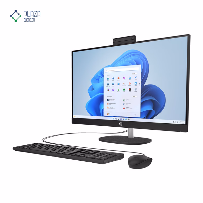 نمای راست کامپیوتر All in One اچ پی 23.8 اینچی مدل CR0126nh i7 1355U 16GB 512GB پلازا دیجیتال