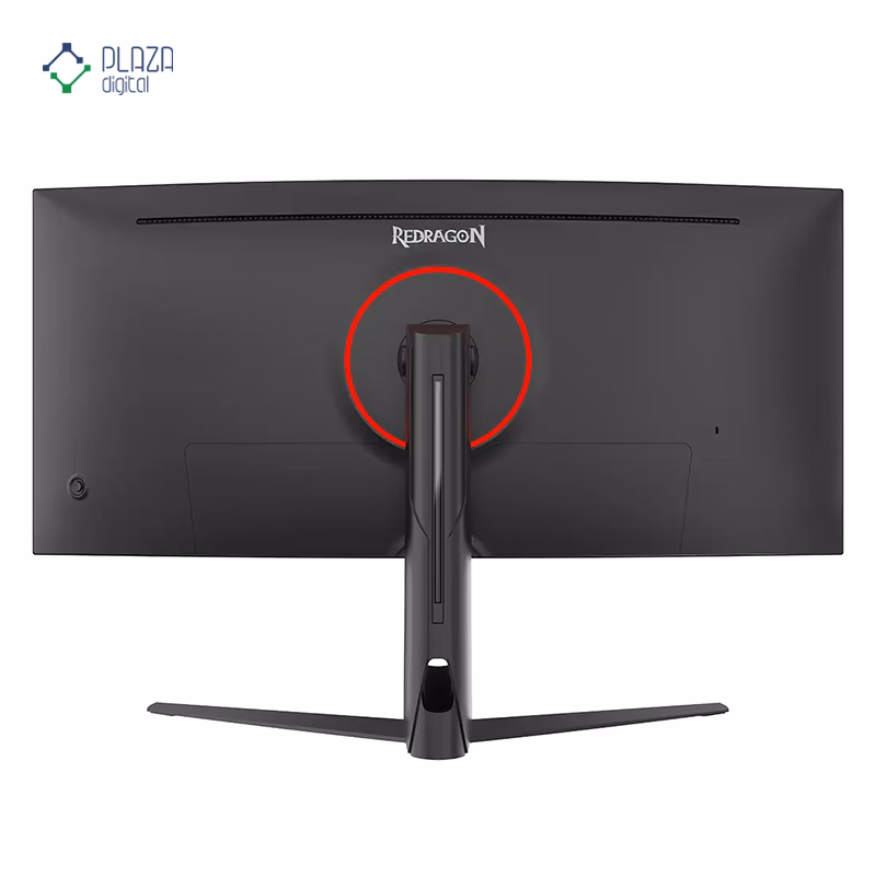 نمای پشت مانیتور گیمینگ 34 اینچی ردراگون مدل GMQ3418RVC پلازا دیجیتال