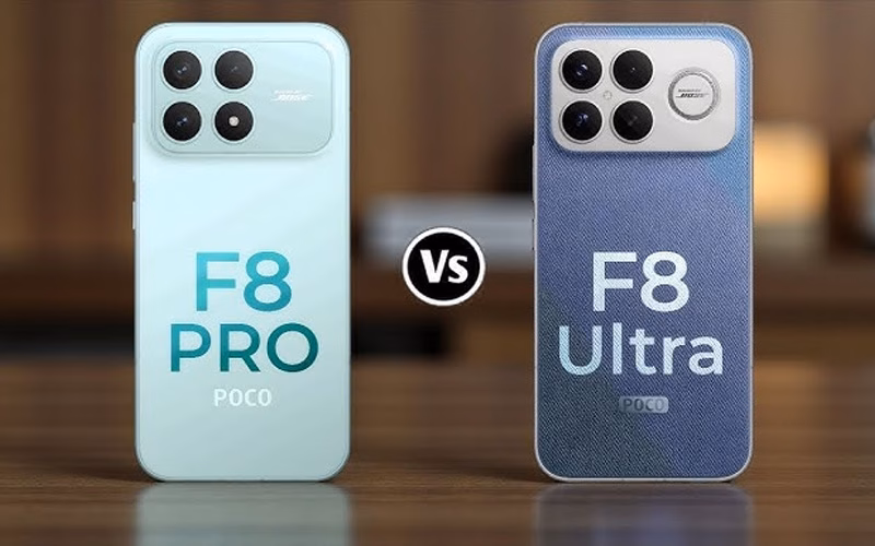 Poco F8 Pro در مقابل Poco F8 Ultra: نبرد پرچمداران اقتصادی شیائومی! 9 مقایسه اندازه پوکو F8 پرو و پوکو F8 اولترا