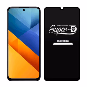 گلس گوشی پوکو M6 مدل Super D پلازادیجیتال