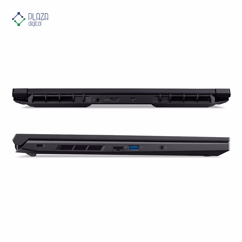 نمای درگاه های لپ تاپ گیمینگ ایسر 16 اینچی مدل Nitro V 16 ANV16-71-760Q i7 14650HX 64GB 4TB RTX4050 پلازا دیجیتال