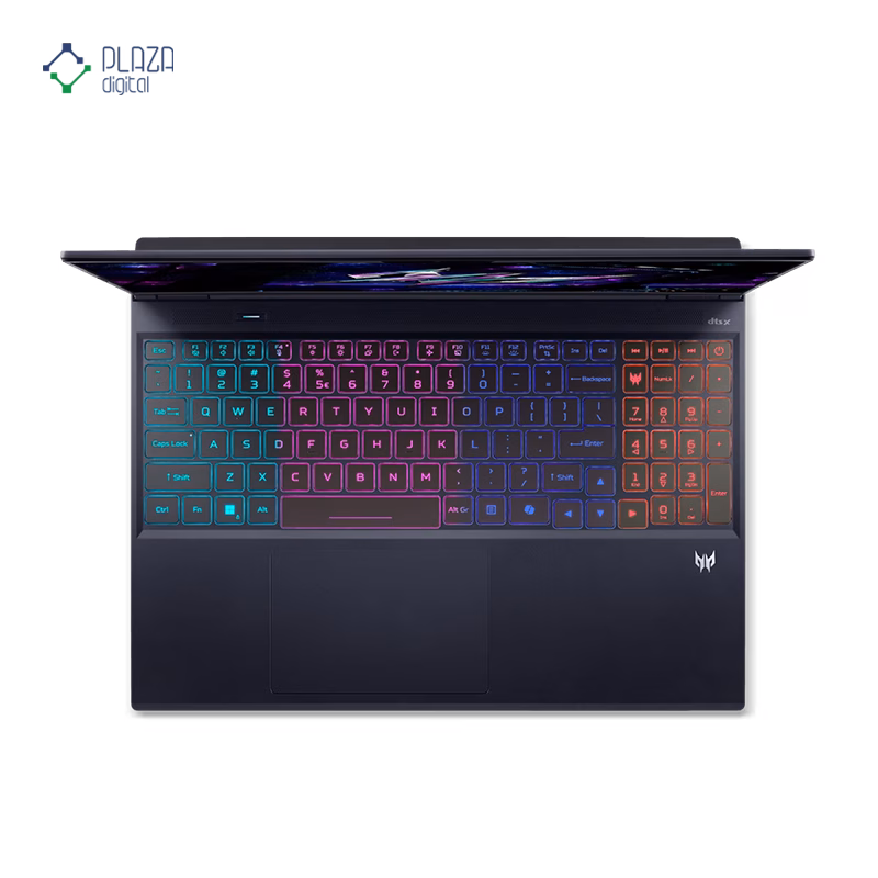 نمای کیبورد لپ تاپ گیمینگ ایسر 16 اینچی مدل Predator Helios Neo 16S AI PHN16S-71-98RF Ultra 9 275HX 64GB 1TB RTX5070 Ti پلازا دیجیتال