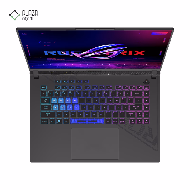 نمای کیبورد لپ تاپ گیمینگ ایسوس 16 اینچی مدل ROG Strix G16 G614JV i7 13650HX 24GB 2TB RTX4060 پلازا دیجیتال
