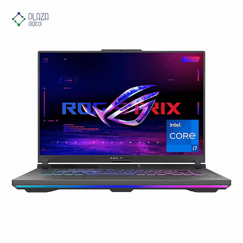 نمای جلو لپ تاپ گیمینگ ایسوس 16 اینچی مدل ROG Strix G16 G614JV i7 13650HX 64GB 512GB RTX4060 پلازا دیجیتال