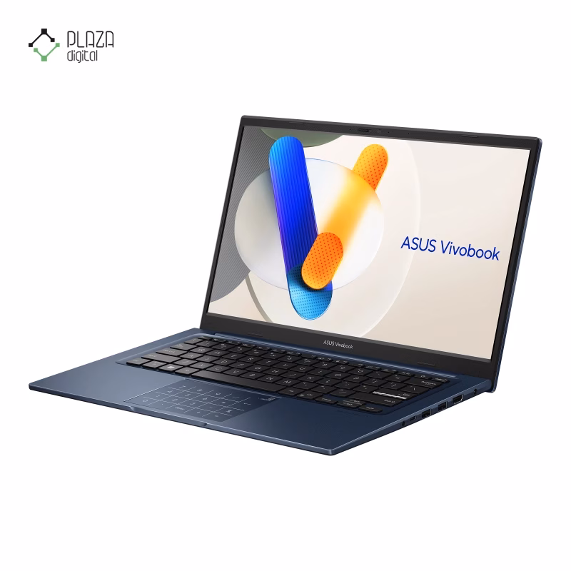نمای سمت چپ لپ تاپ ایسوس 14 اینچی مدل Vivobook 14 X1404VA i5 1334U 16GB 512GB رنگ سرمه ای پلازا دیجیتال