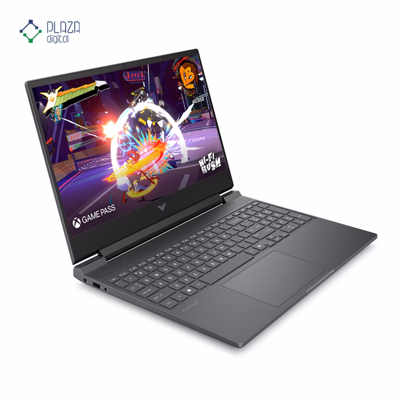 نمای چپ لپ تاپ گیمینگ اچ پی 15.6 اینچی مدل Victus 15t-fa200 Core 7 240H 64GB 2TB RTX5060 پلازا دیجیتال