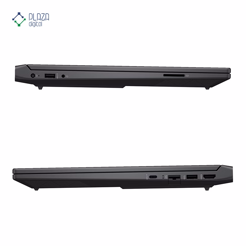 نمای درگاه های لپ تاپ گیمینگ اچ پی 15.6 اینچی مدل Victus 15t-fa200 Core 7 240H 64GB 2TB RTX5060 پلازا دیجیتال