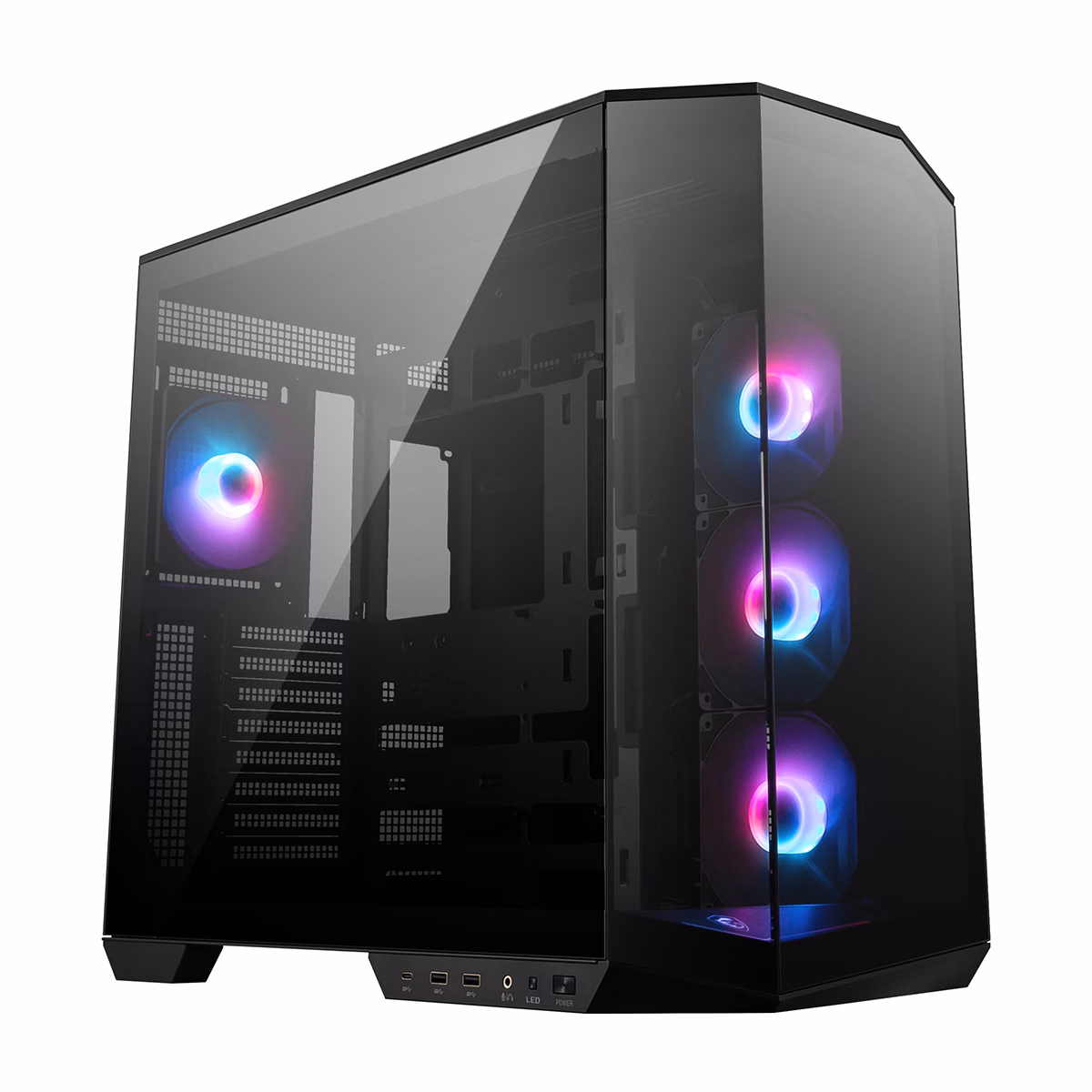 کیس کامپیوتر گیمینگ ام اس آی مدل MAG PANO 100R PZ مشکی پلازا دیجیتال