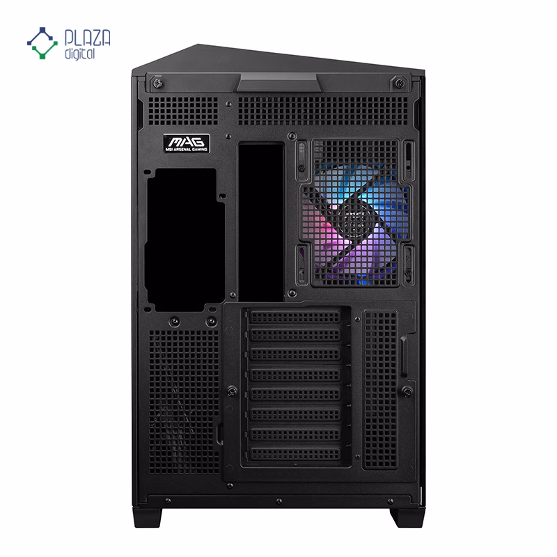 نمای پشت کیس کامپیوتر گیمینگ ام اس آی مدل MAG PANO 100R PZ مشکی پلازا دیجیتال