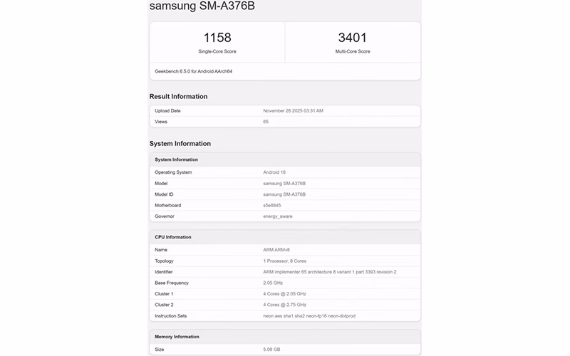 گوشی A37 سامسونگ؛ همه خبرها و شایعات 5 مشخصات Samsung Galaxy A37