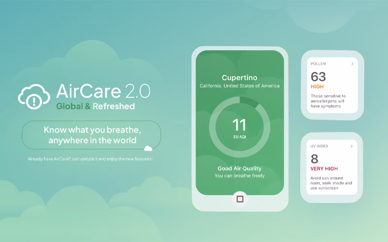 اپلیکیشن Air Quality & Pollen