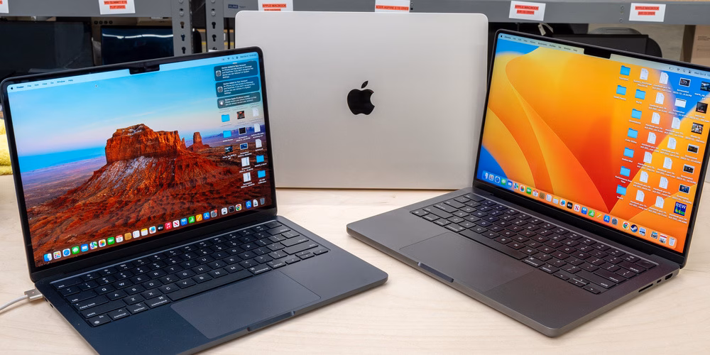توصویری از چند مدل مک بوک