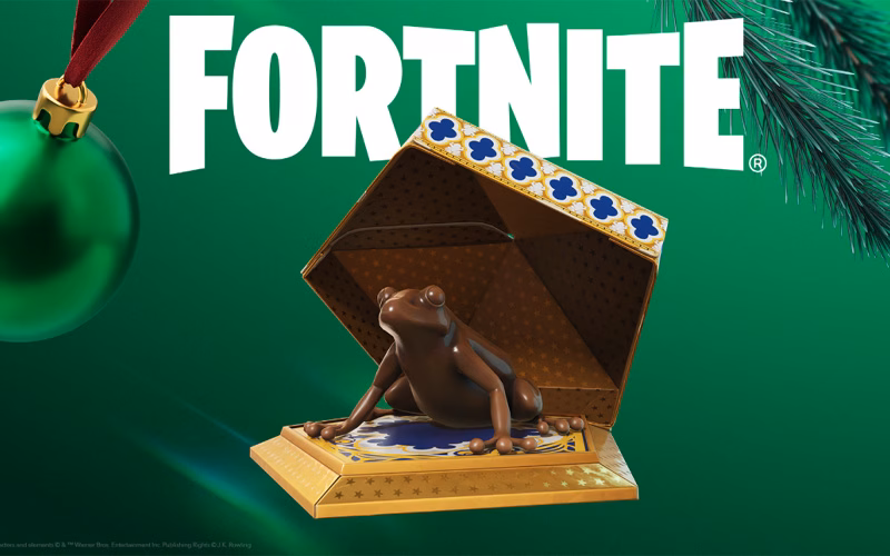 همکاری هری پاتر و فورتنایت، پوشیدن لباس جادوگری در بازی 5 قورباغه شکلاتی