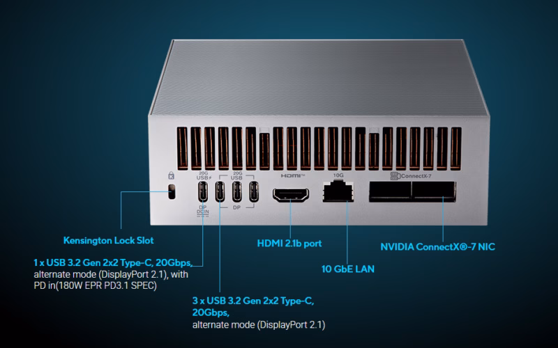 ابررایانه رومیزی هوش مصنوعی ایسوس Ascent GX10 معرفی شد 5 مشخصات فنی و حرارتی Ascent GX10