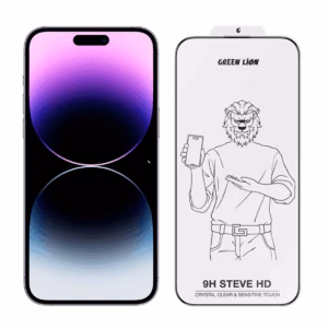 گلس گوشی اپل iPhone 14 Pro گرین لاین مدل 9H steve پلازادیجیتال
