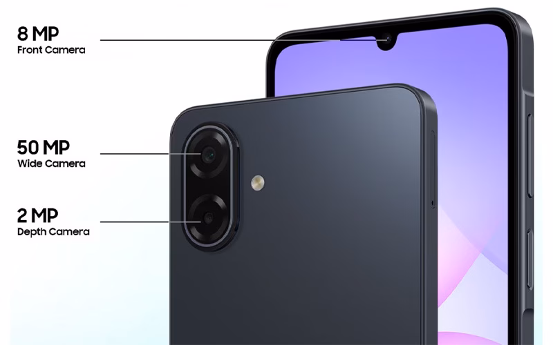 گوشی A07 5G سامسونگ معرفی شد 6 مشخصات دوربین گوشی A07 5G