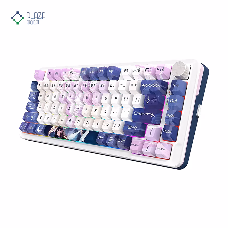 کیبورد گیمینگ بی سیم با سیم ردراگون مدل Cyrus Pro K681 ACG پلازا دیجیتال