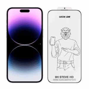 گلس گوشی اپل iPhone 14 Pro Max گرین لاین مدل Curved round پلازادیجیتال