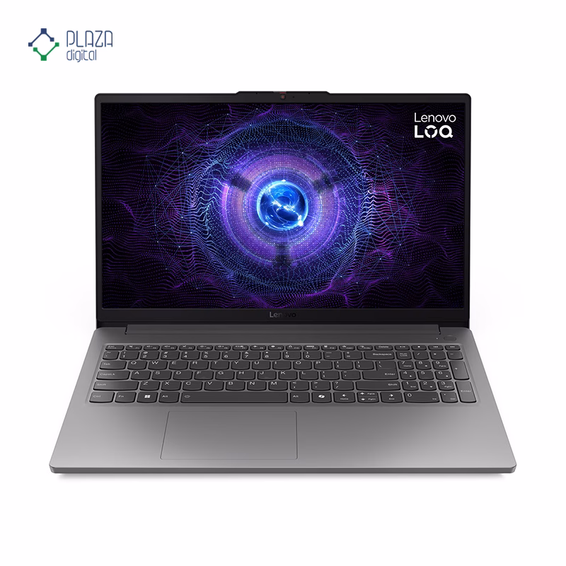 نمای جلو لپ تاپ گیمینگ لنوو 15.6 اینچی مدل LOQ 15IAX9E i5 12450HX 16GB 512GB RTX3050A پلازا دیجیتال